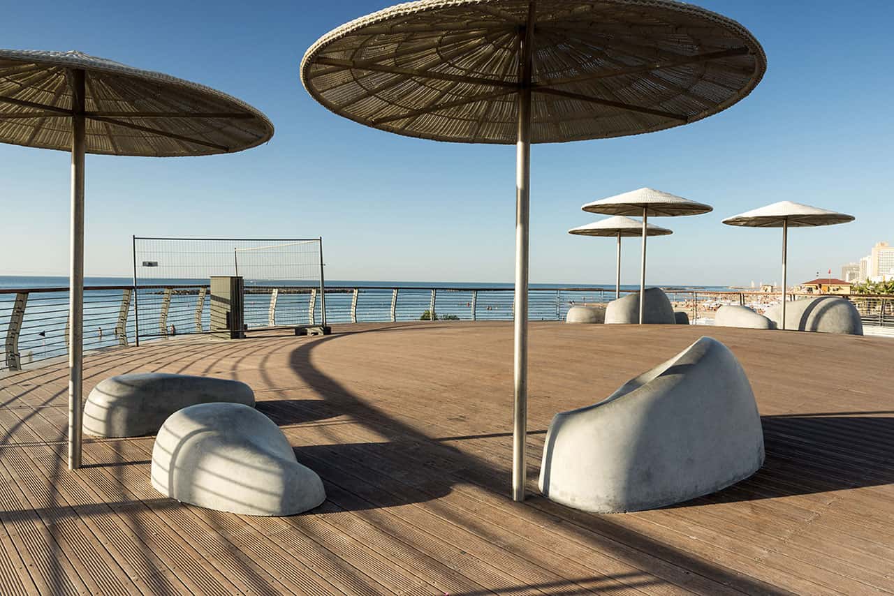 ספסלי ישיבה מבטון