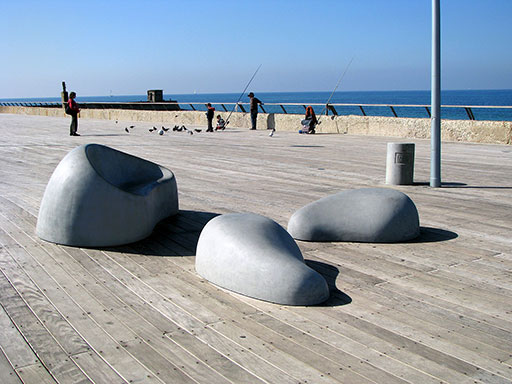 ספסלי בטון מעוצבים - אסטטיקה אורבנית