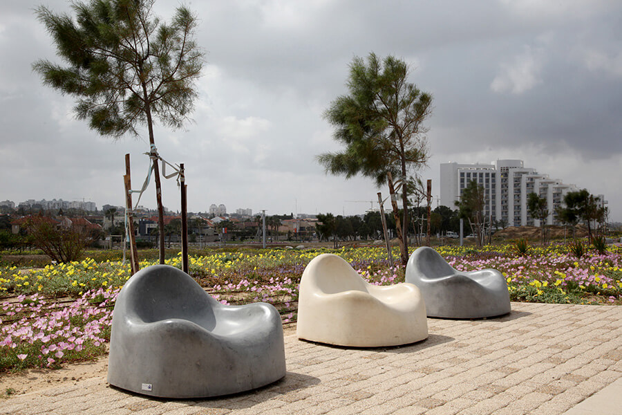 ספסלים מבטון